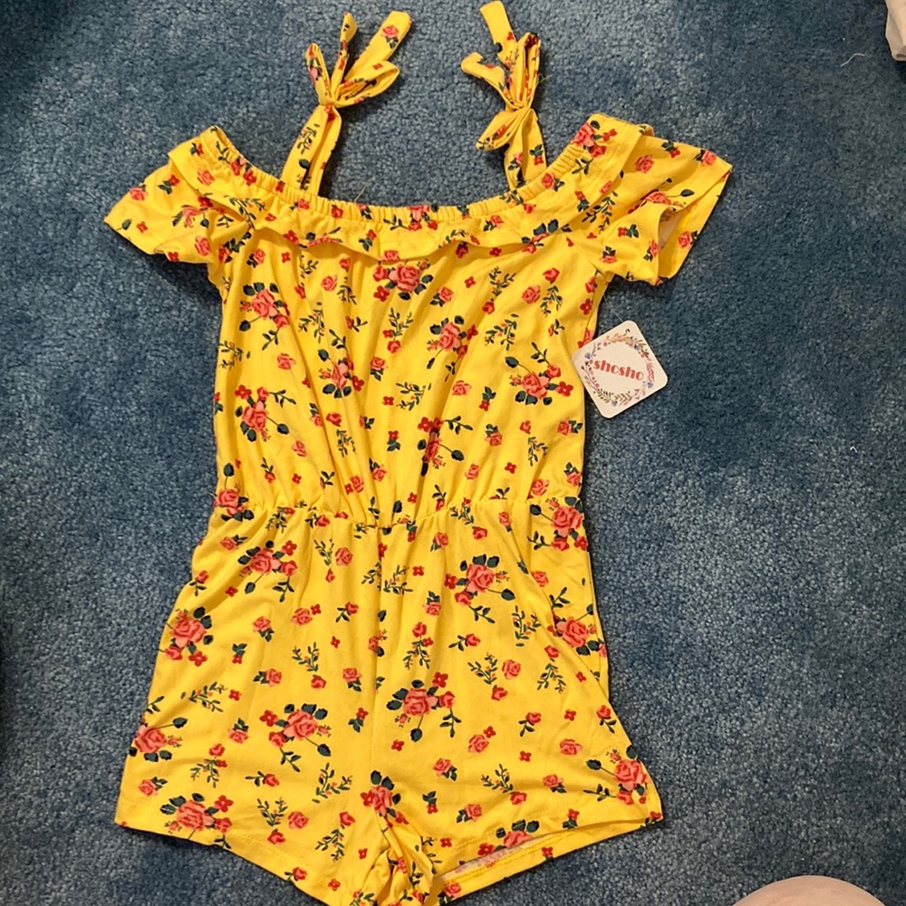 Girls romper new size 6/6X
